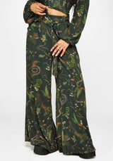 Noctaris Print Wide Leg Palazzo Trousers
