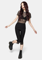 Deva Lace Trim Capri Trouser