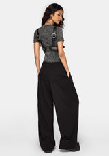 Devin Pleated Palazzo Trouser