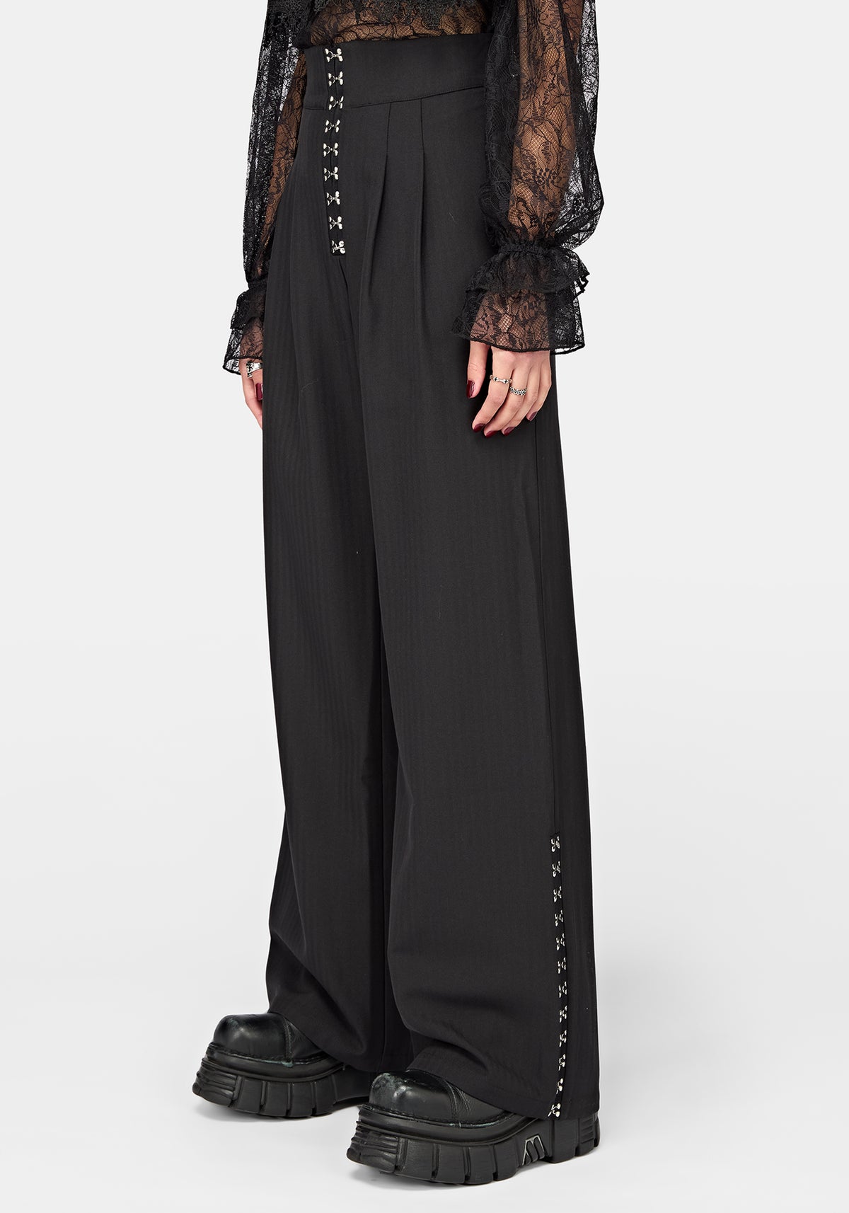 Reina Hook & Eye High Waisted Trouser