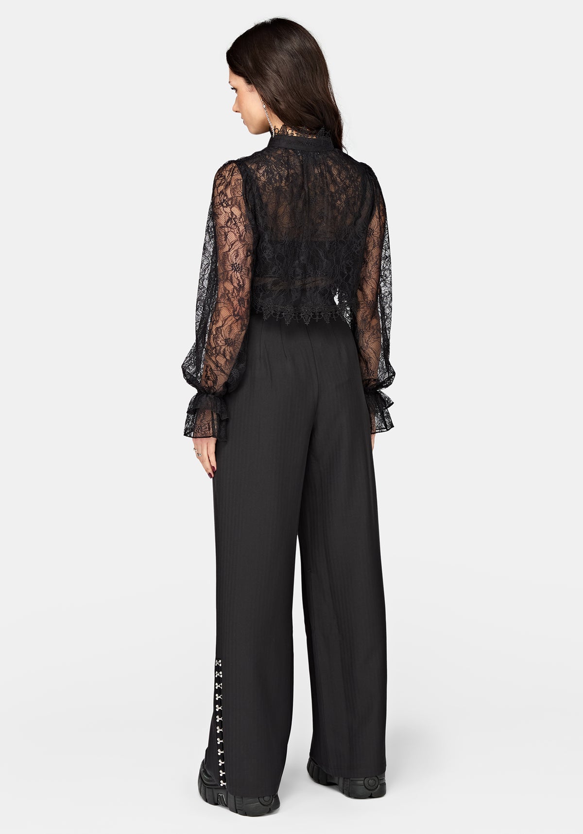 Reina Hook & Eye High Waisted Trouser