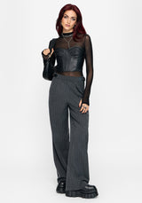 Nightingale Pinstripe Wide Leg Trouser
