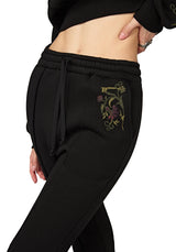 Ouro Embroidered Flared Jogger UK 6