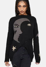 Vesper Cotton Asymmetric Knit Jumper