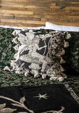 Maypole Fairies Tassel Trim Tapestry Cushion