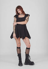 Elindra Ruffle Neck Button Up Playsuit