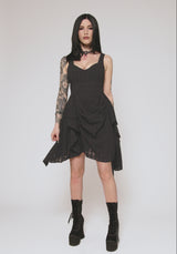 Vivienne Checked Ruched Mini Dress