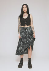 Kosmara Map Print Midi Skirt