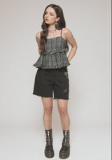 Caledon Check Gauze Tiered Cami
