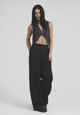 Sirrha PU Serpent Embroidered Waistcoat