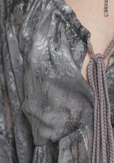 Maddie Keyhole Chiffon Halter Blouse