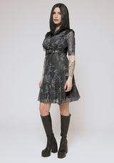 Kosmara Map Print Mini Dress