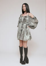 Maddie Cold Shoulder Blouson Mini Dress