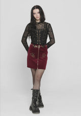 Ouro Embroidered Mini Skirt