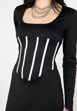 Seance Corset Jersey Dress