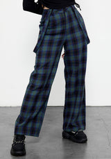 Rebel Wide Leg Plaid Trousers