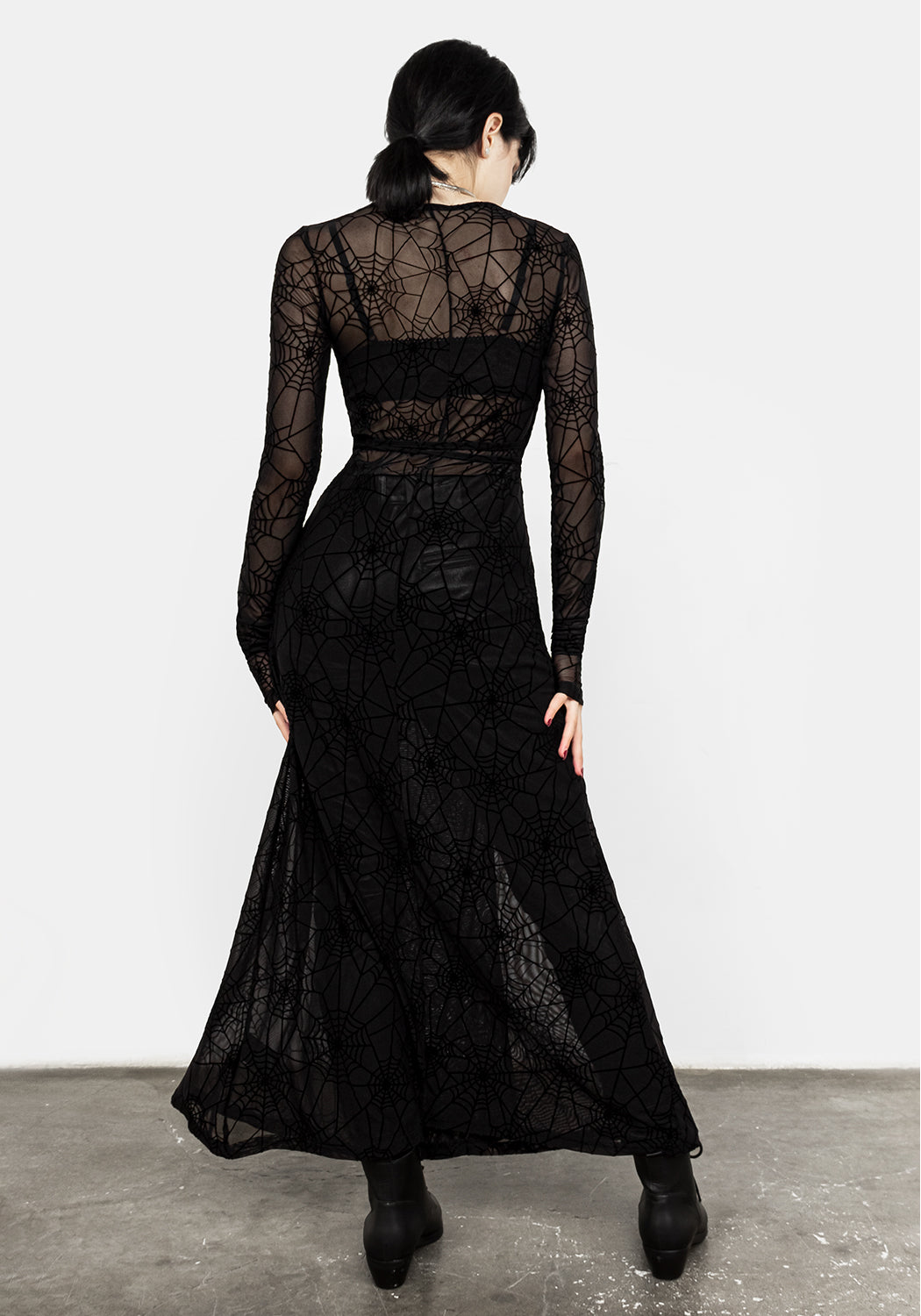 Venom Mesh Wrap Dress