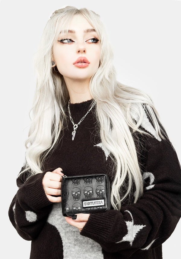 Mortality Debossed Wallet