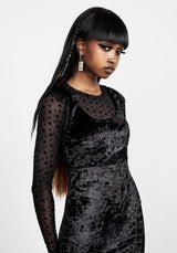 Spectacle Velvet Bodycon Dress