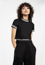 Monica Double Waistband Jersey Pants