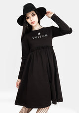 Vvitch Ruffle Midi Skater Dress