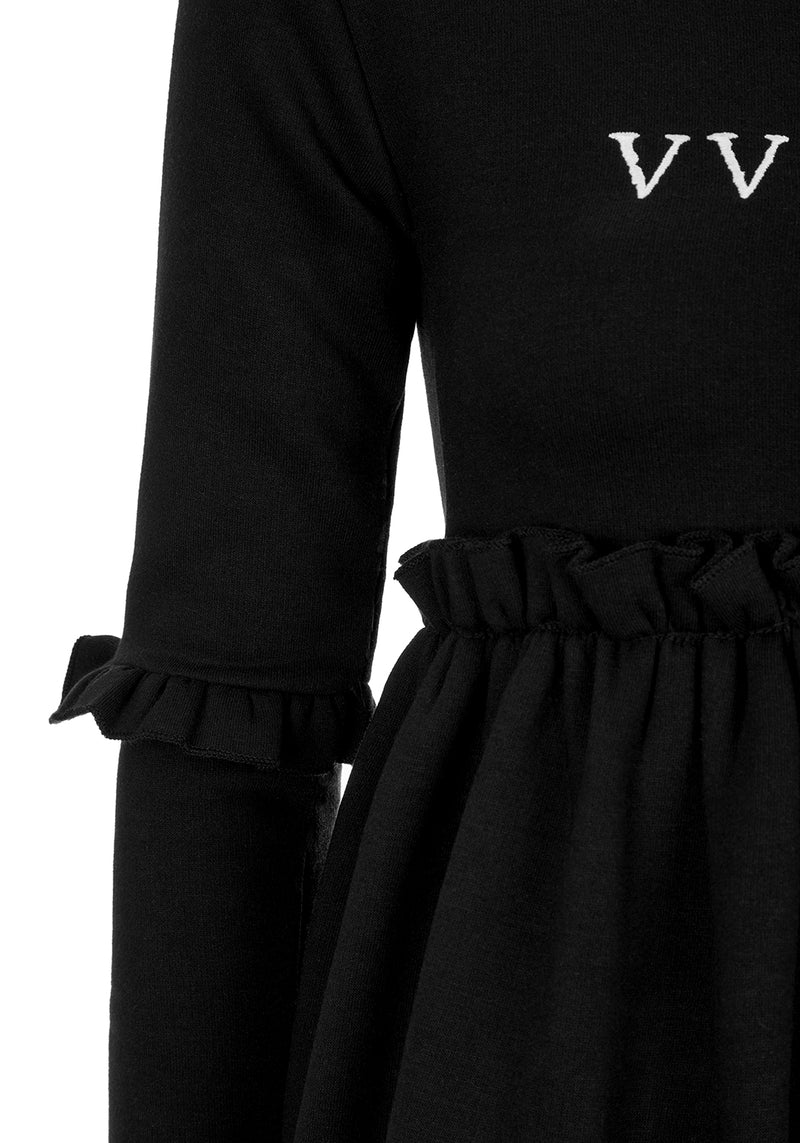 Vvitch Ruffle Midi Skater Dress