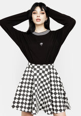 Nitro Checkerboard Skater Full Circle Skirt