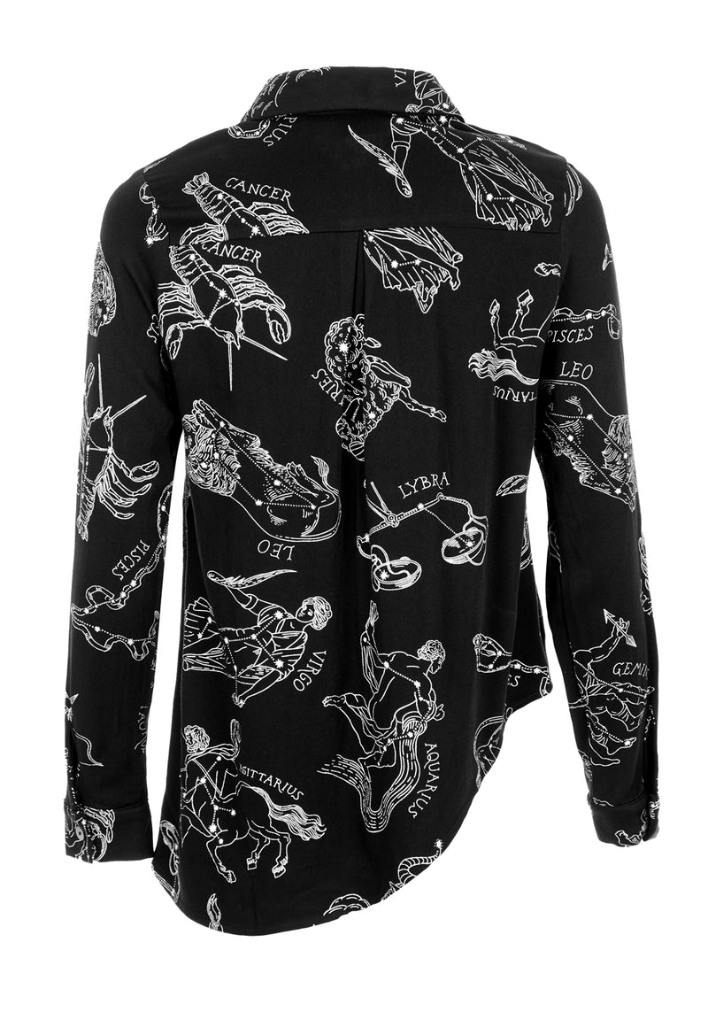 Zodiac Oversized Asymmetric Shirt