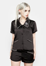 LULLABY COLLARED PYJAMA TOP