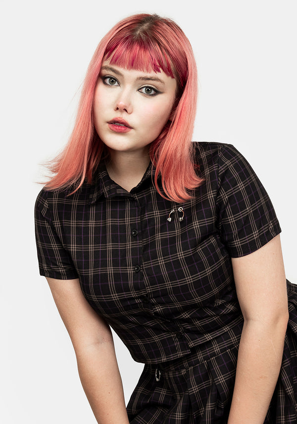 Jinx Check Co Ord Top