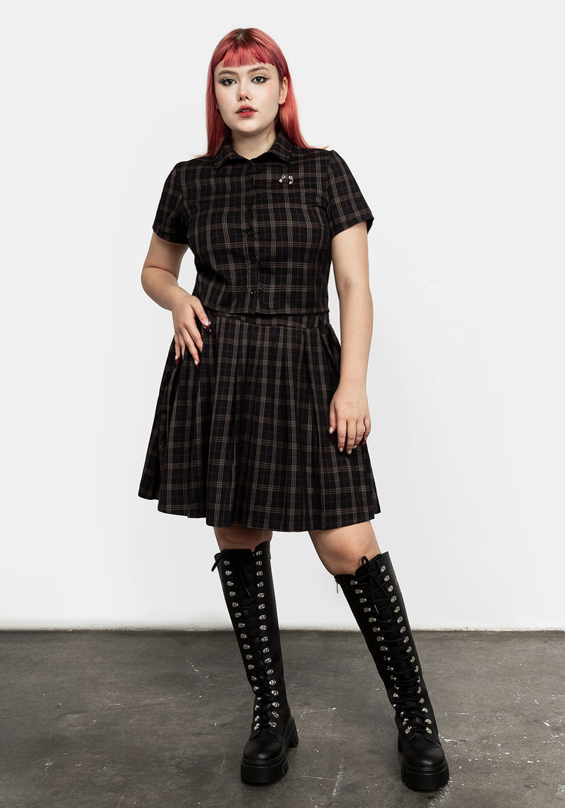Jinx Check Co Ord Top