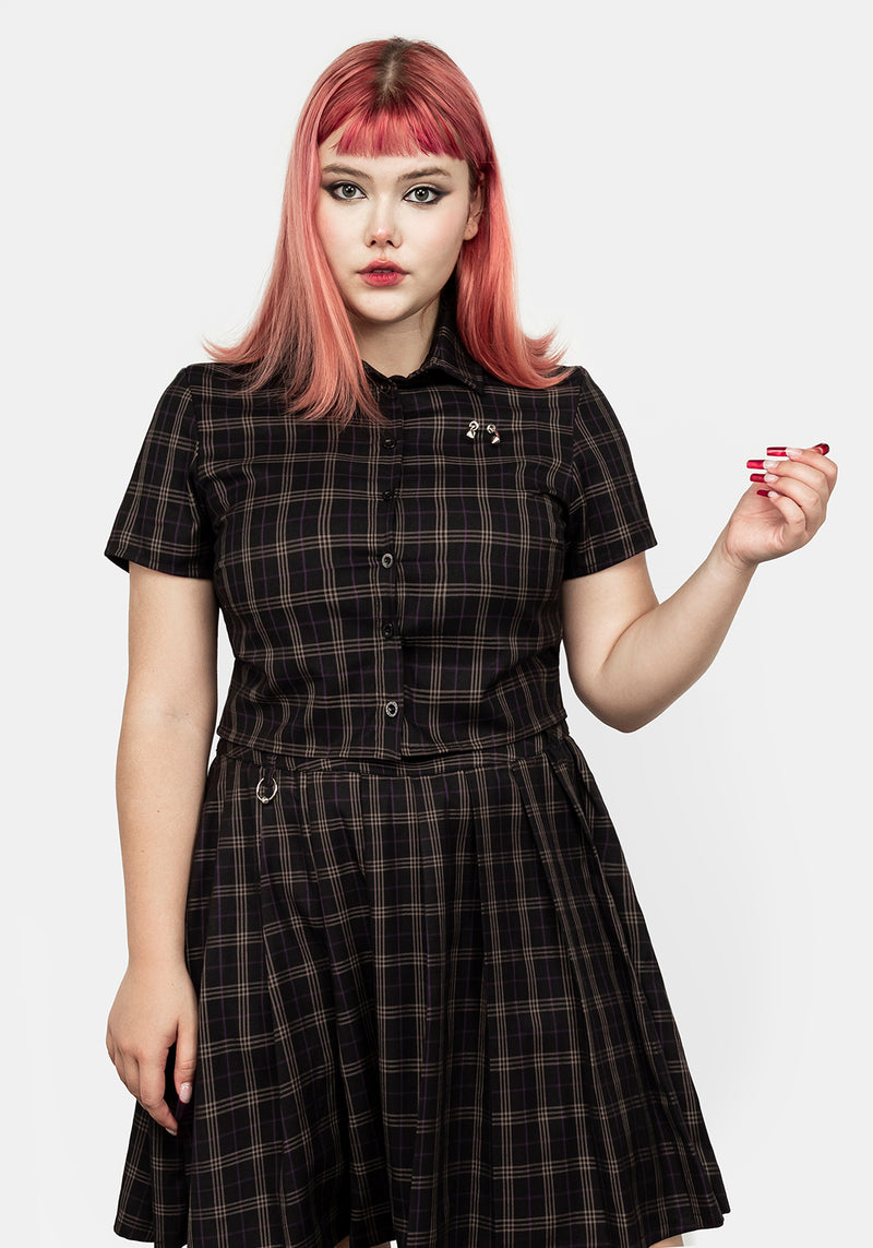 Jinx Check Co Ord Top