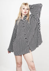 Vaudeville Pleat Shirt Dress