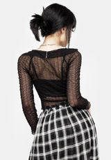 Whisper Gathered Mesh Top