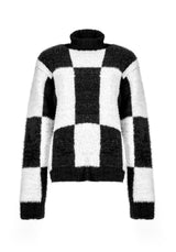 Two-Tone Checkerboard Jumper