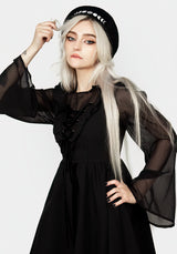 Lunar Embroidered Beret