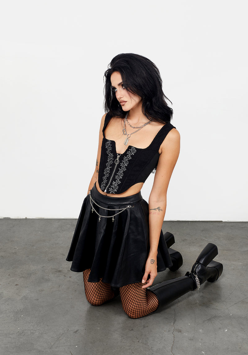 Hail Zip Up Corset