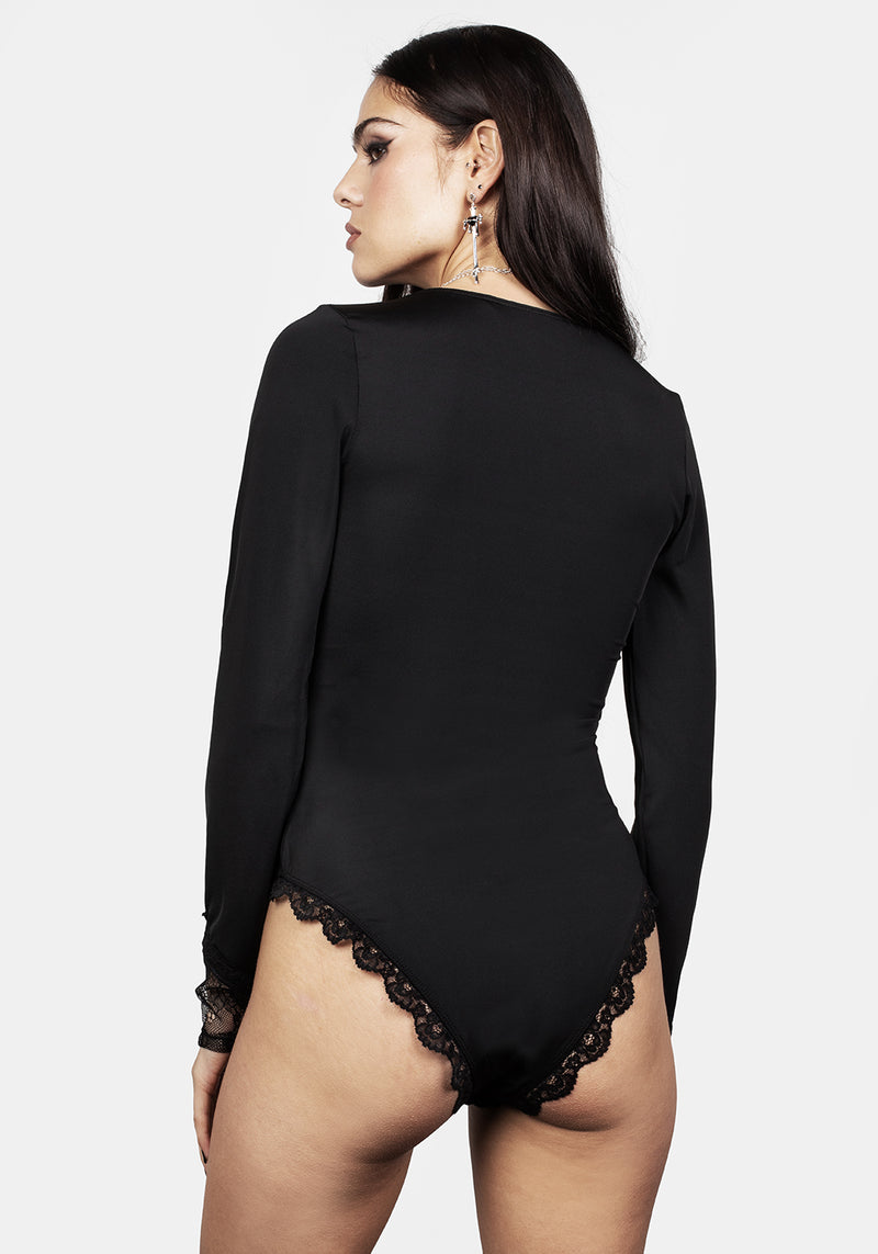 Grace Lace Panelled Bodysuit