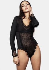 Grace Lace Panelled Bodysuit