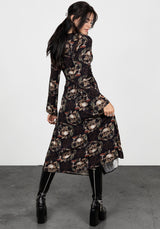 Goliath Flared Sleeve Midaxi Dress