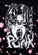 Punk Vintage Black Washed T-Shirt