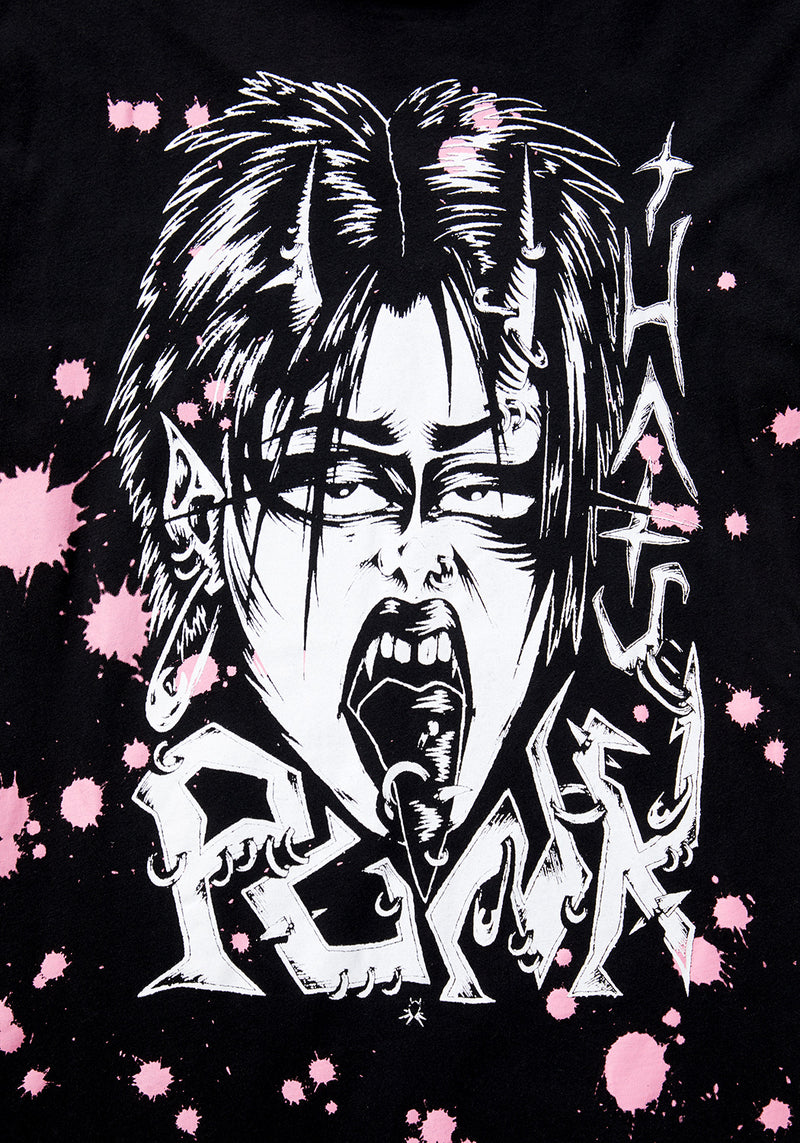 Punk Vintage Black Washed T-Shirt