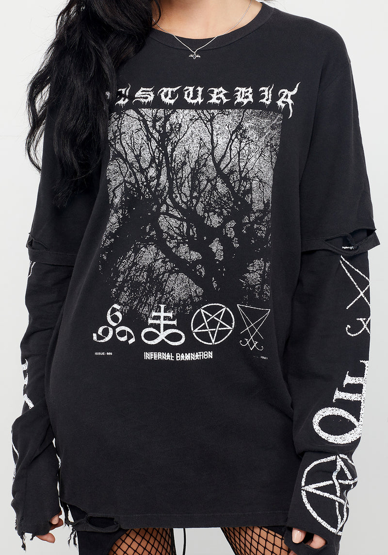 Infernal Layered Long Sleeve T-Shirt