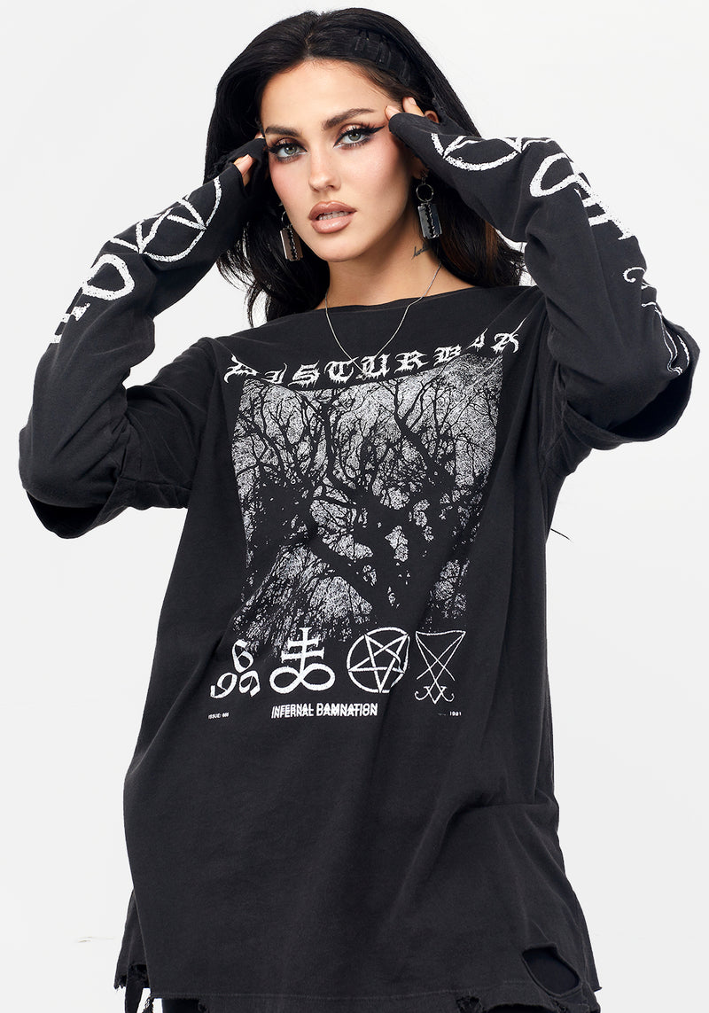 Infernal Layered Long Sleeve T-Shirt