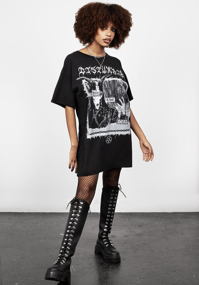 Raise the Dead Washed Tee Dress
