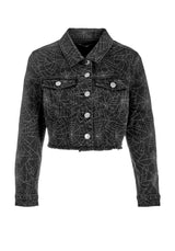 Venom Relaxed Denim Crop Jacket