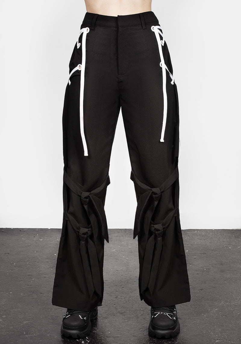 Defendant Lace Up Tie Trousers