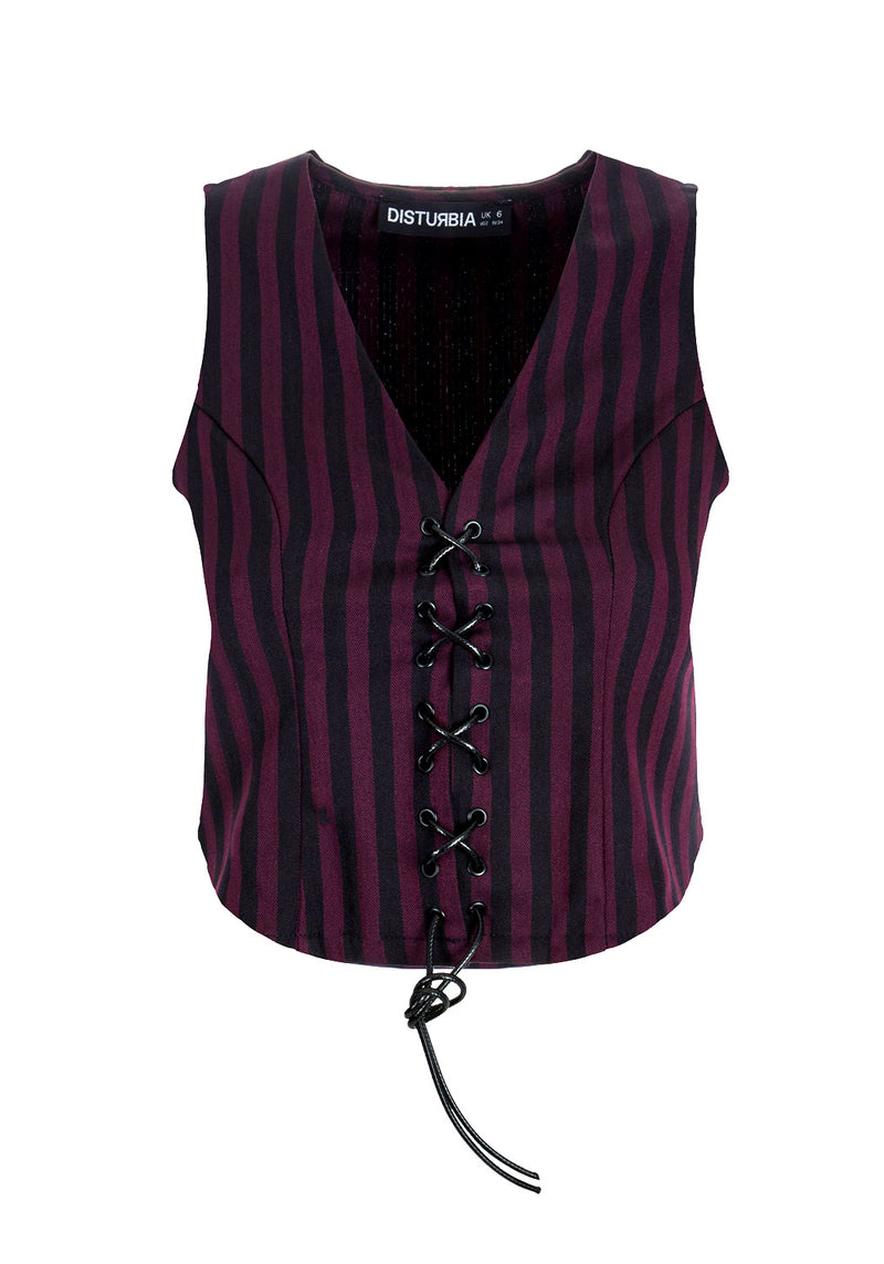 Hayley Lace Up Waistcoat