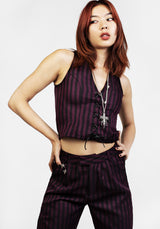 Hayley Lace Up Waistcoat