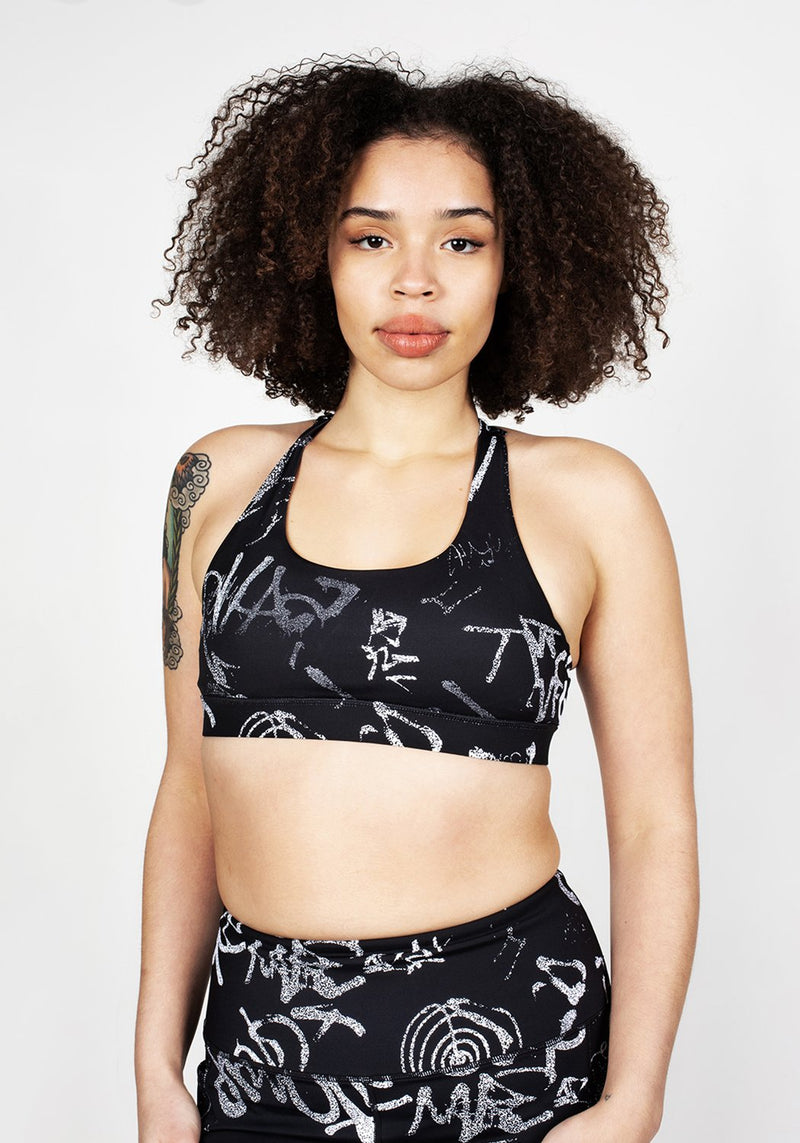 Graffiti Sports Bra